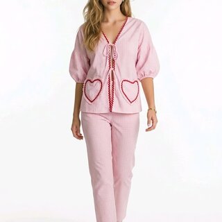 Roséline – Strik Blok Blouse