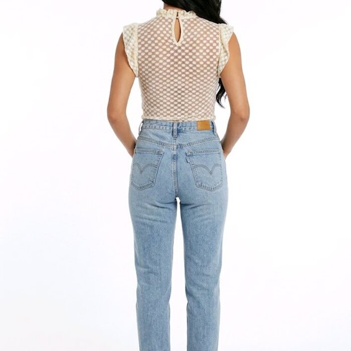 Eloréa – Elegante Bodysuit met Ruches en Bustier