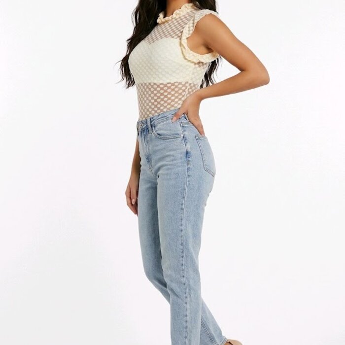 Eloréa – Elegante Bodysuit met Ruches en Bustier