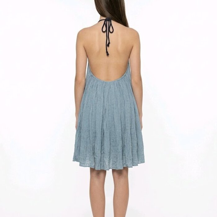 Perlisse – Groene Tuniek met Parel Halterketting