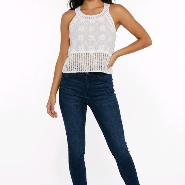 Boheria – Crop Tanktop - Broderie