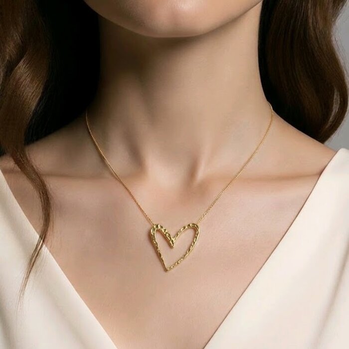Ketting - Hart design - Goud - Fashion