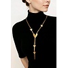Lange Hals Ketting  - Hart Design - Goud