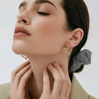 Oorbellen - Hart Design  Fijn