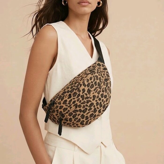 Dames Grote Heup-schoudertas - Luipaardprint - Fashion Style