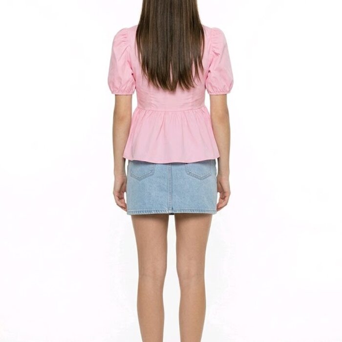 Chic Knot | Getailleerde  Blouse – Trendy Pof