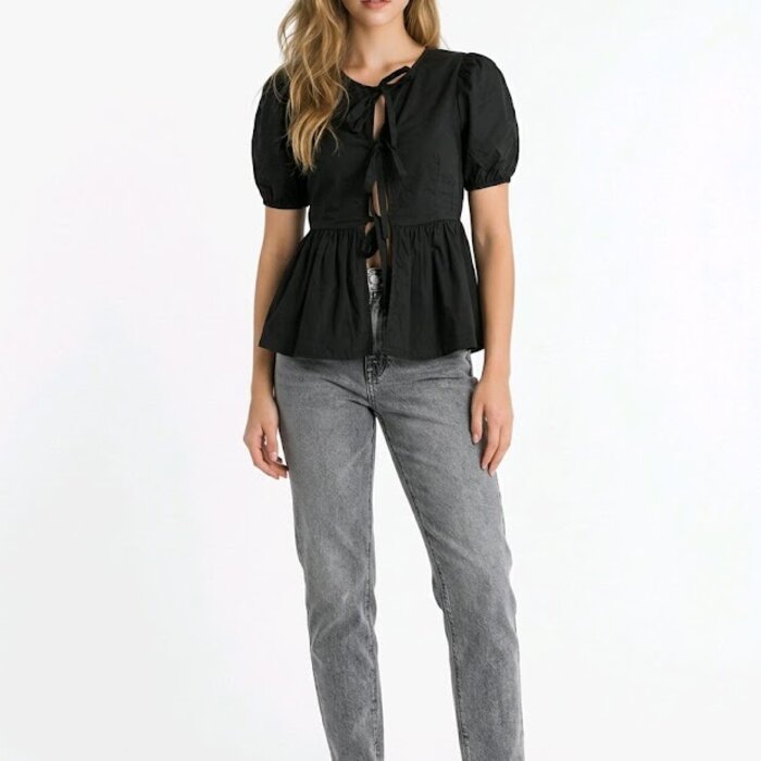 Chic Knot | Getailleerde  Blouse – Trendy Pof