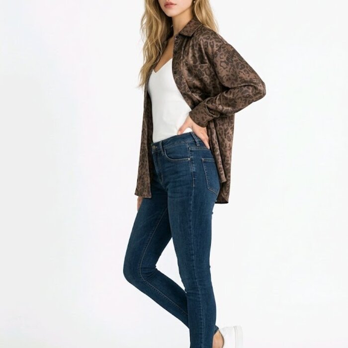 Pantera Oversized Blouse | Panterprint Fluweel