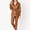 Blouse | Camel Leder