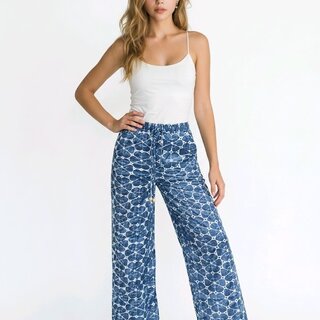Rosie Denim  Broek Embroid