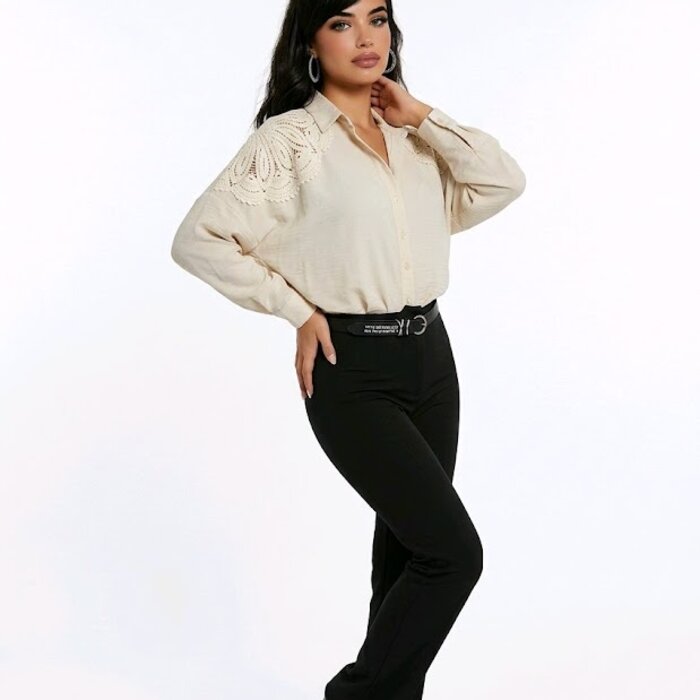 Seleste Blouse | Borduursels -Asymmetrisch Design