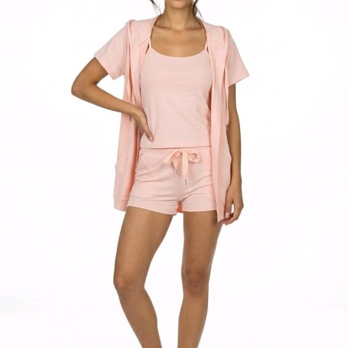 Lior – Driedelige Set – Korte Broek, Top & Vestje -Summer