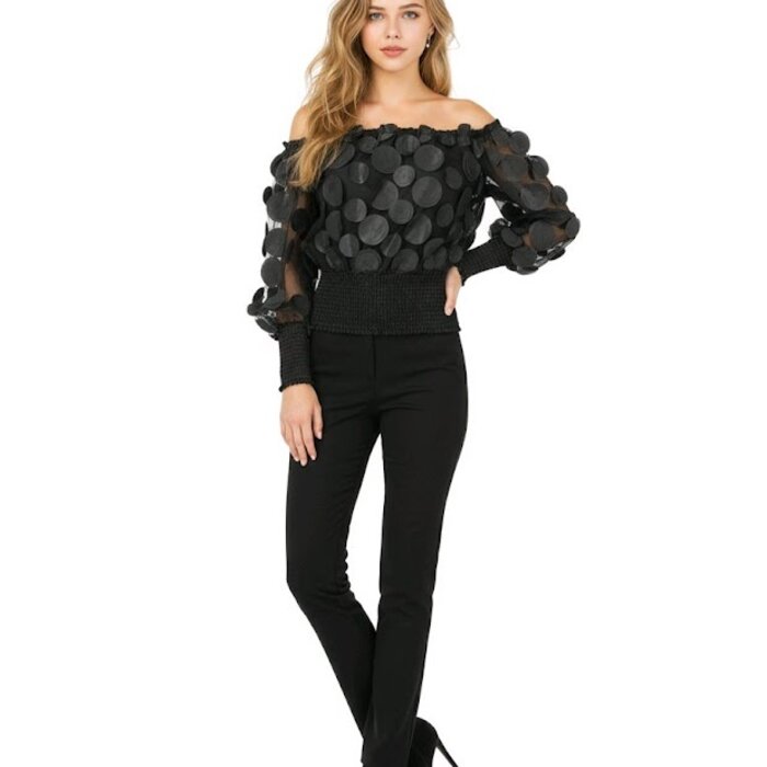 Dames - Glamour - Sissy  - Satijn  - Top