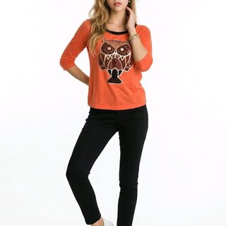 Lia Top – Uilenprint