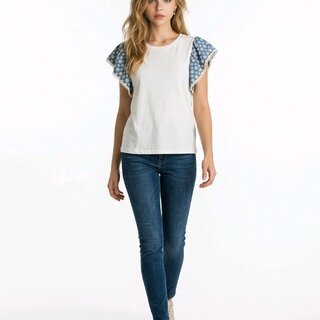 Denim Bloom | T Shirt – Embroid