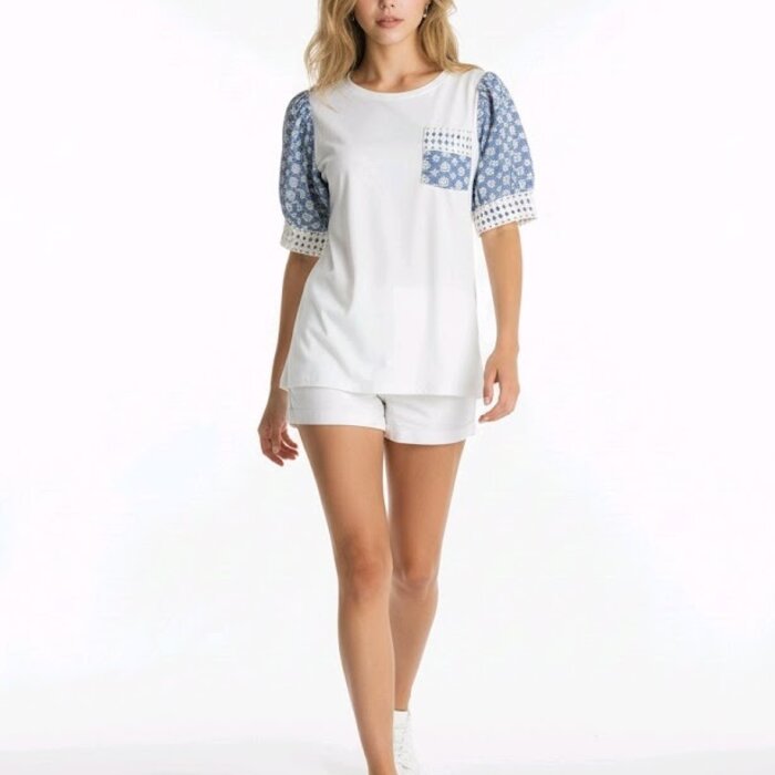 Denim Blossom |  Shirt – Uniek & Stijlvol