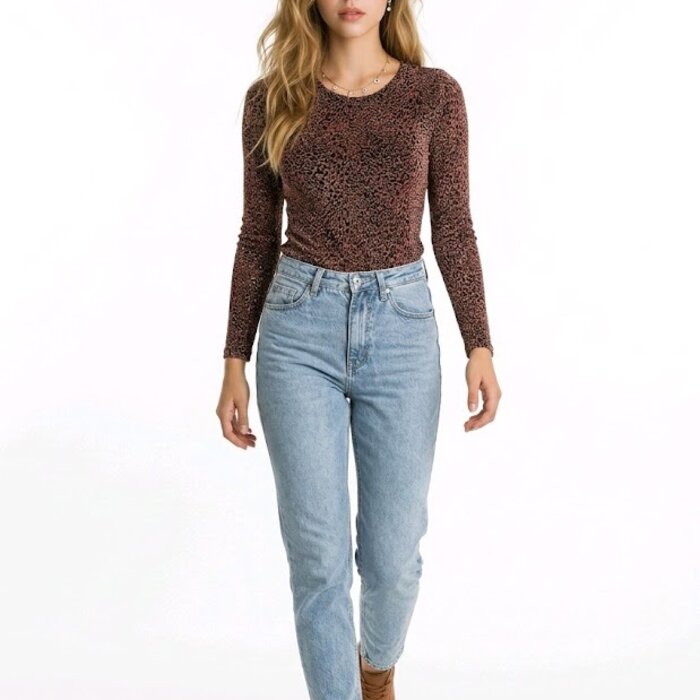 Lunara Top - Glitter Zilver