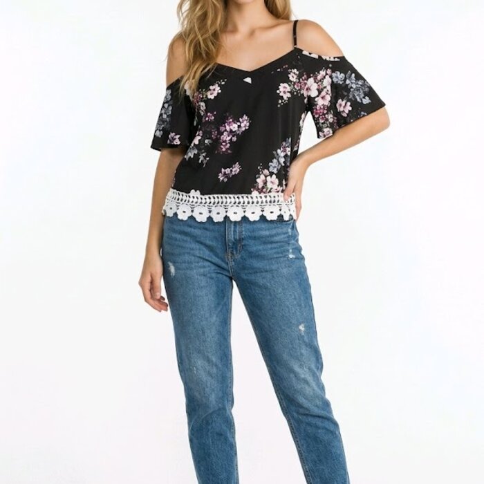 Lureya Off-Shoulder Top - Bloemenprint
