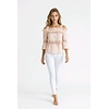 Roselva Roze Top - Kant - Off-Shoulder