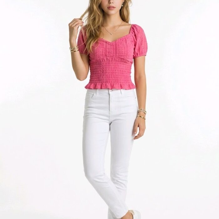 Lunara Crop Top - Pofmouwen