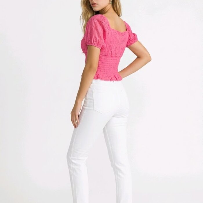 Lunara Crop Top - Pofmouwen