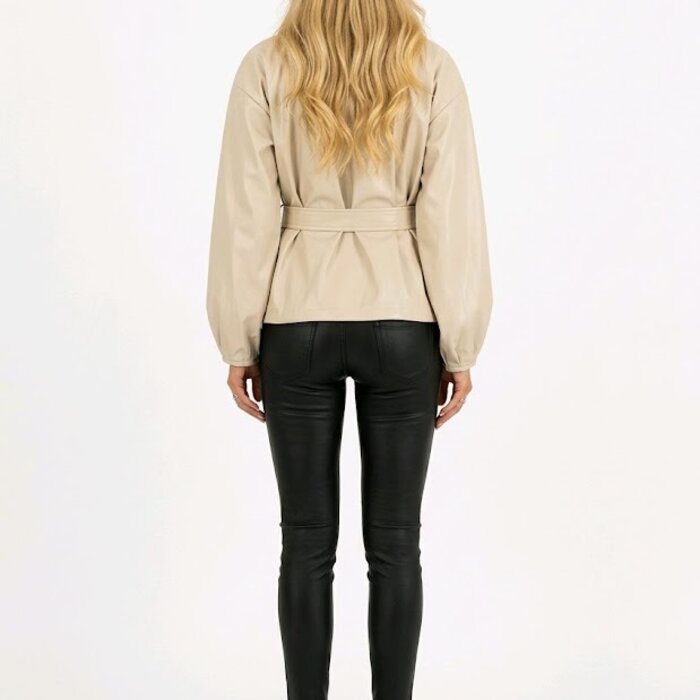 Doriet - Biker Jack - leder - creme