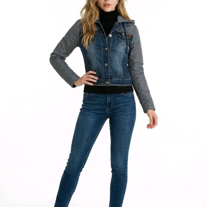 Denver Denim jack | Afneembare Capuchon