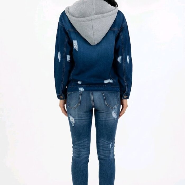 Urban Edge Raw Spijkerjack |  Afneembare Capuchon