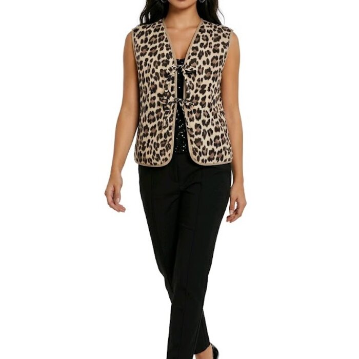 Luipaard Dames  Gilet – Knotted