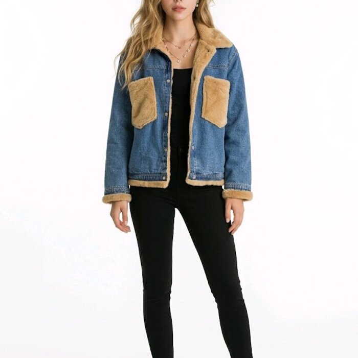 Moumoute - Spijker jack  - faux fur