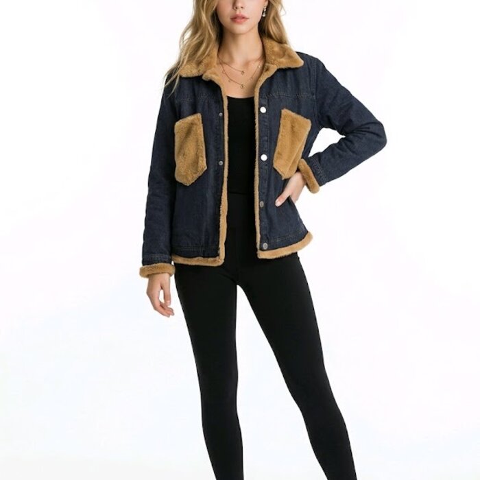 Moumoute - Spijker jack  - faux fur