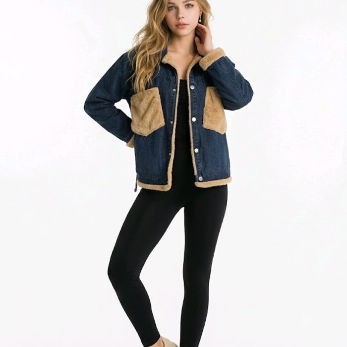 Moumoute - Spijker jack  - faux fur