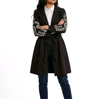 Lena – Borduur Trenchcoat - in 2 kleuren