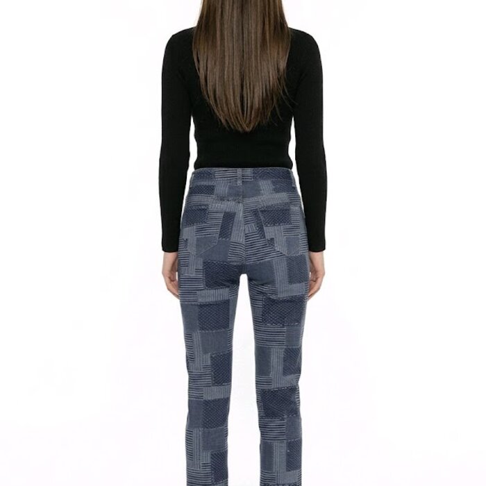 Jeans Straight-fit  - Patchwork