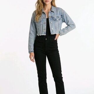 Denim Jacket - Diamonds