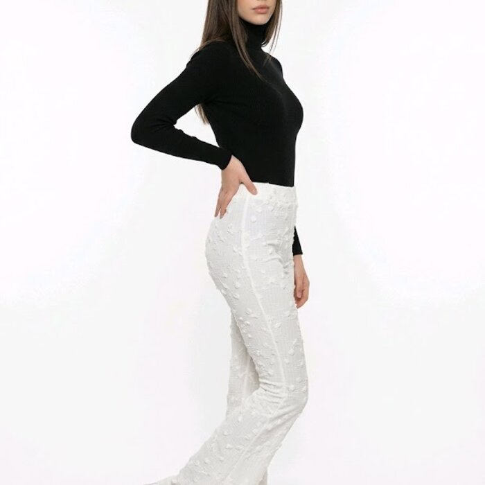 Flair Broek - ecru roosjes