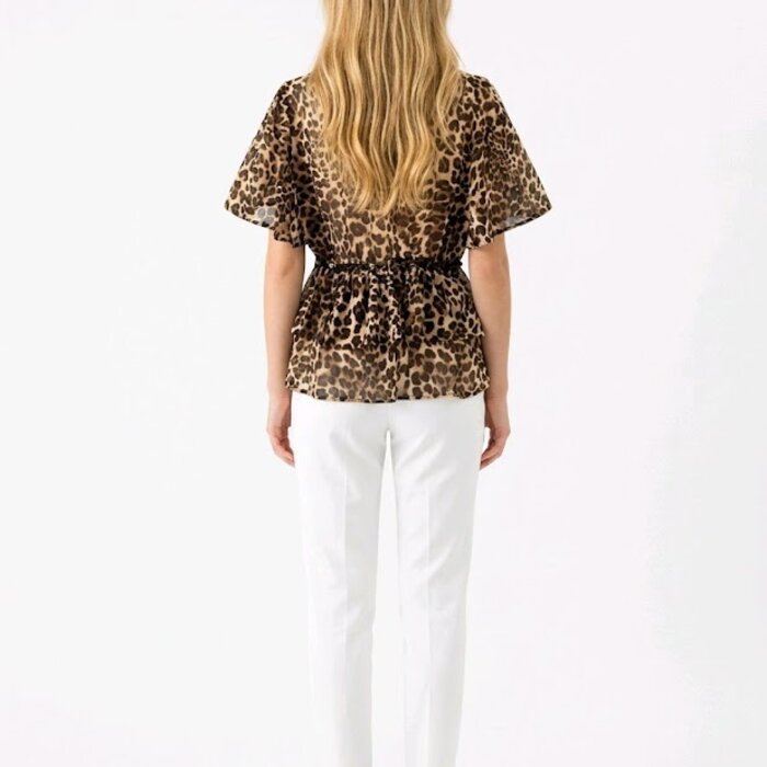 Mira –  Top met Luipaardprint