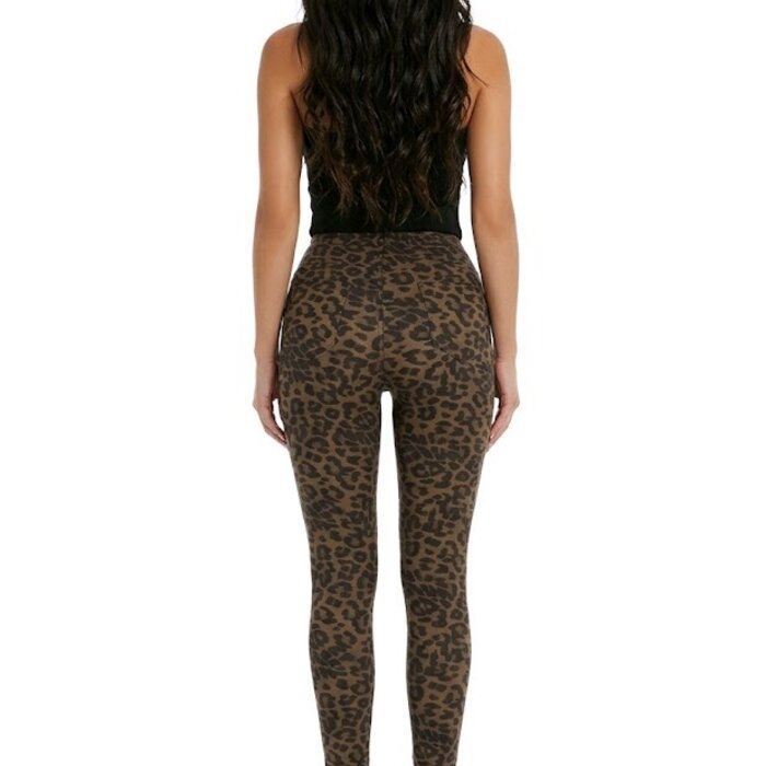 Liora | Skinny Broek - Luipaard Leder