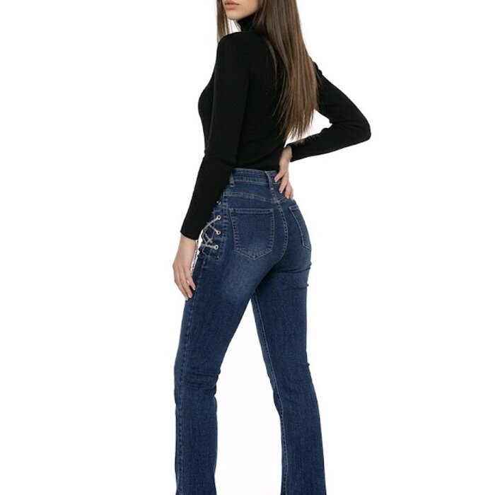 Nysa – Hoge Taille Jeans - Kettingen
