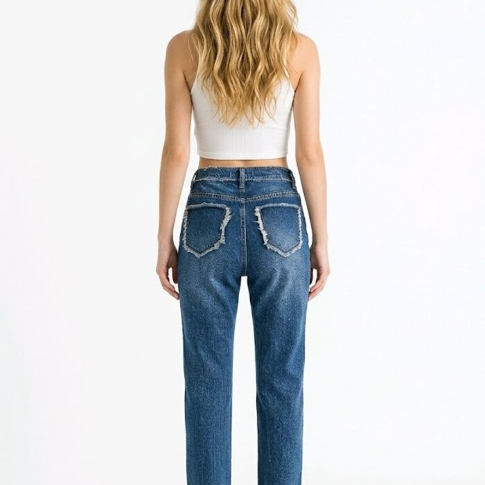 Romy Jeans - Gerafelde Zijkanten