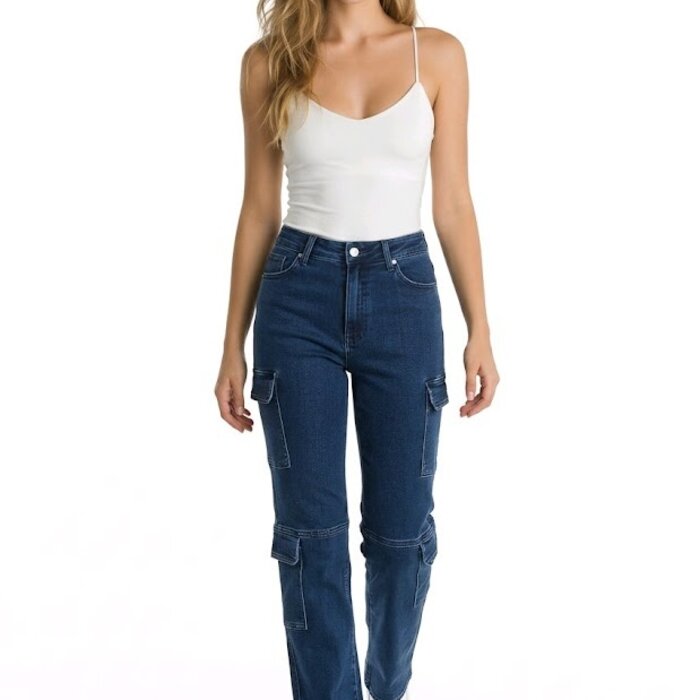 Daisert Cargo Jeans - Hoge Taille