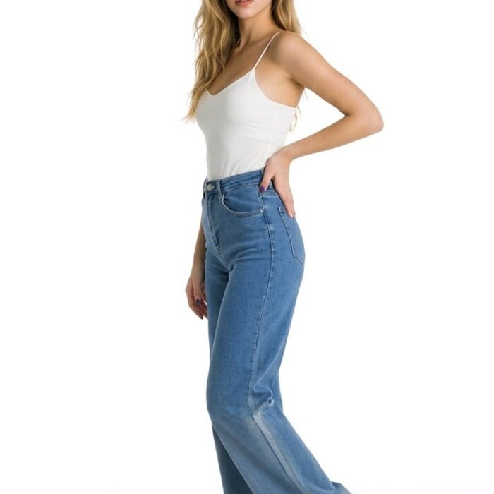 Metallic Jeans - Zilveren Coating