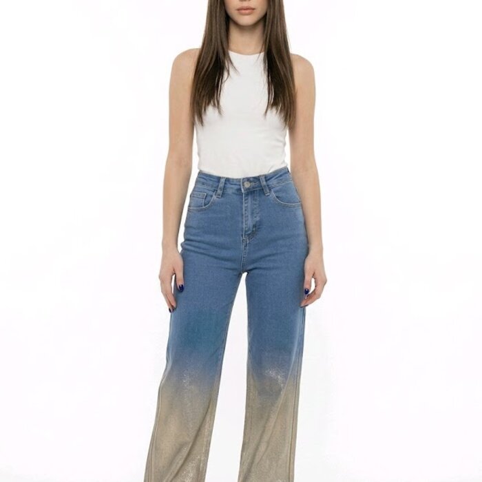 Metallic Jeans - Goudkleurige Coating