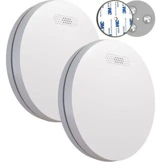 Easeware ES-1 Rauchmelder 2er-Pack – Schlankes Design – 10 Jahre Batterie
