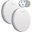 Easeware ES-1 Rauchmelder 2er-Pack – Schlankes Design – 10 Jahre Batterie