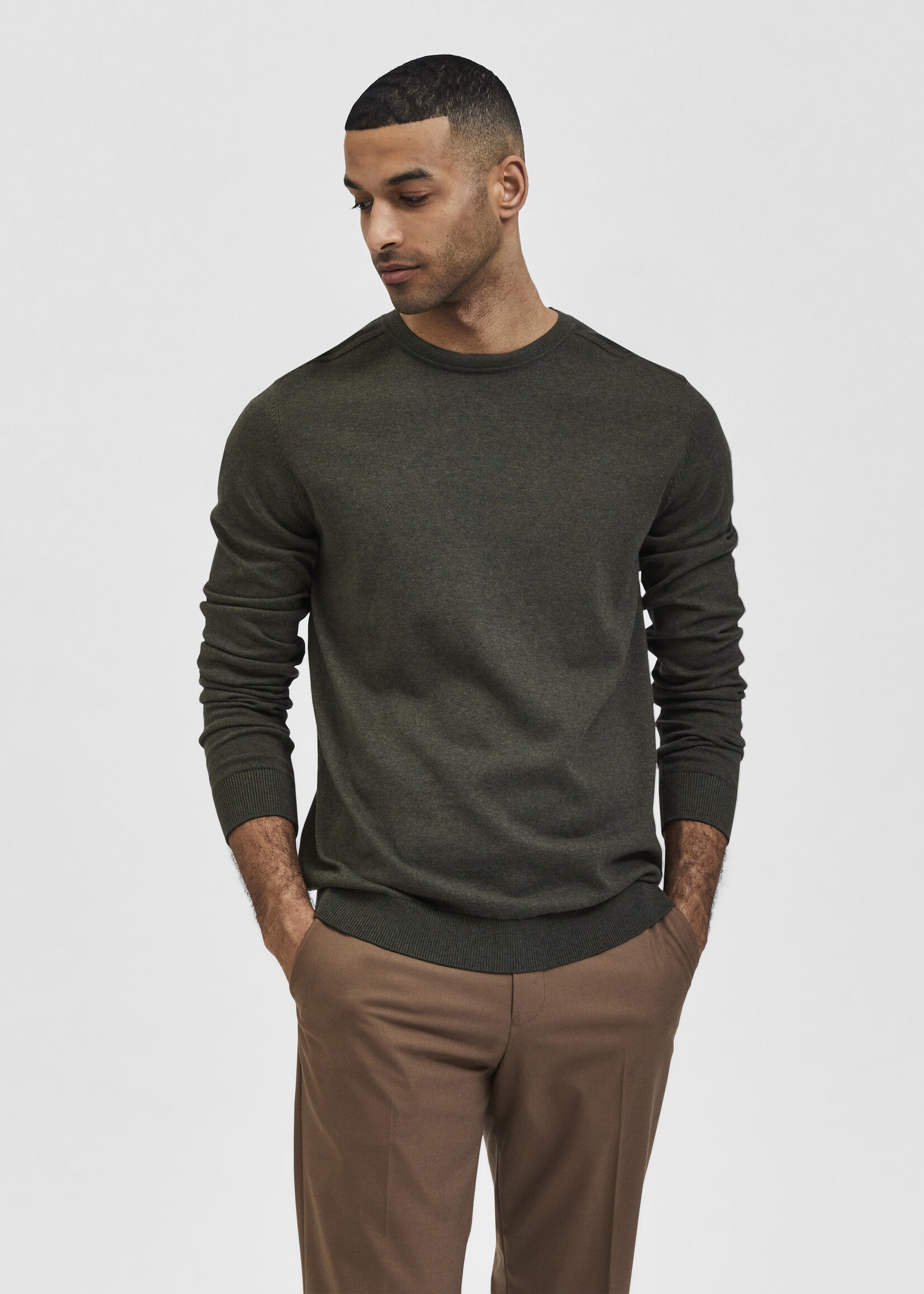SELECTED HOMME Berg Trui met ronde hals