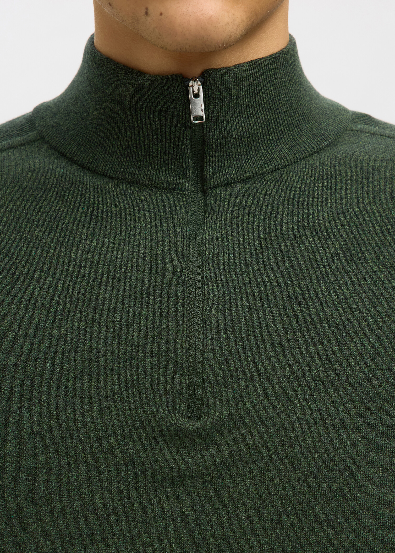 SELECTED HOMME BERG HALF ZIP CARDIGAN