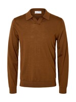SELECTED HOMME TRAY MERINO OPEN POLO