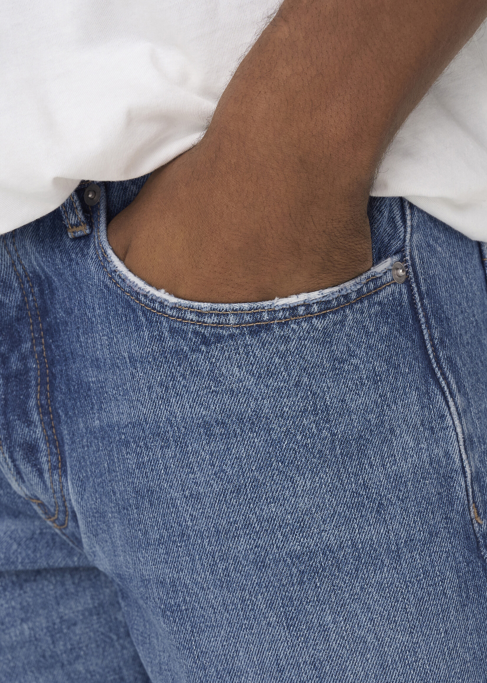 ONLY & SONS EDGE STRAIGHT MED BLUE JEANS