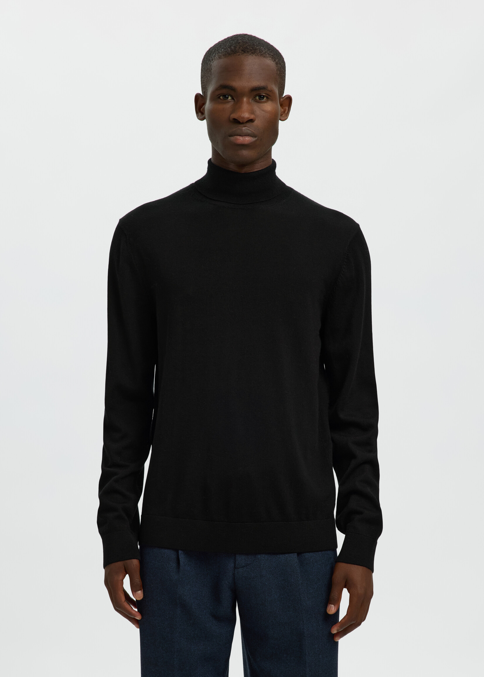 SELECTED HOMME TRAY KNIT MERINO ROLL NECK
